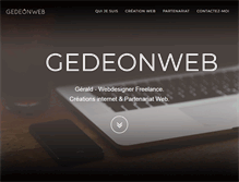 Tablet Screenshot of gedeonweb.fr